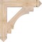 Ekena Millwork Merced Arts & Crafts Smooth Bracket, Douglas Fir, 3 1/2"W x 22"D x 22"H BKT04X22X22MRC03SDF - alternate 2
